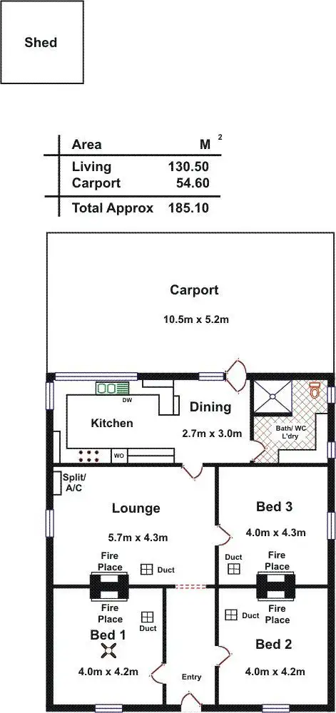 Floorplan of Homely house listing, 35 Hillier Road, Evanston SA 5116
