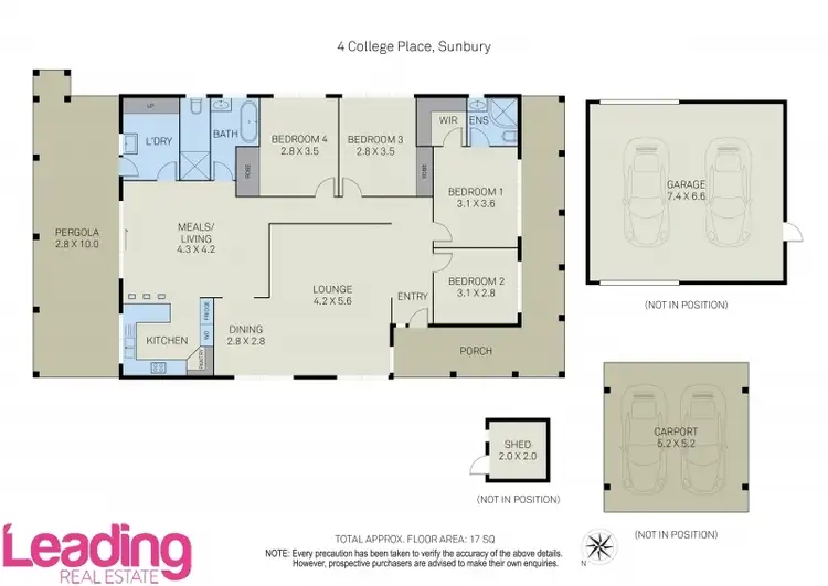 Floorplan of Homely house listing, 4 College Place, Sunbury VIC 3429