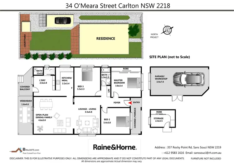 Floorplan of Homely house listing, 34 O'Meara Street, Carlton NSW 2218