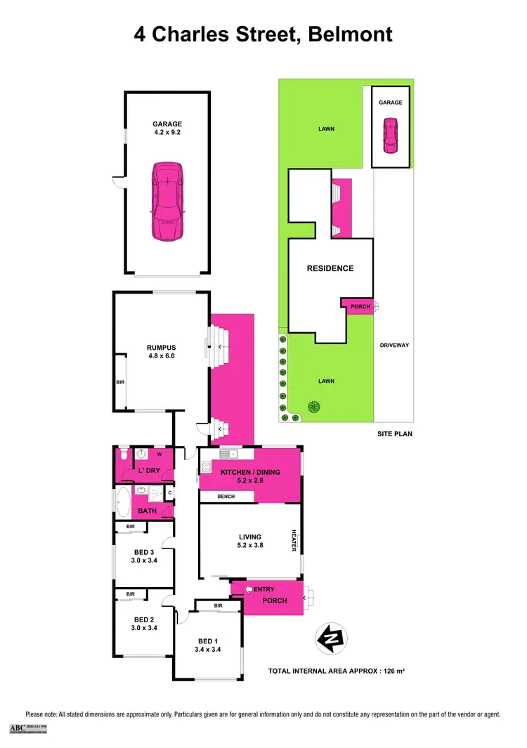 Floorplan of Homely house listing, 4 Charles Street, Belmont VIC 3216