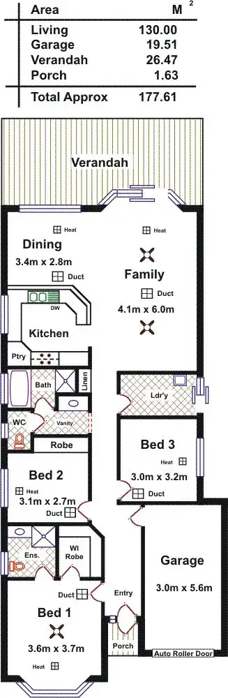 Floorplan of Homely house listing, 13 Angle Vale Road, Evanston Gardens SA 5116