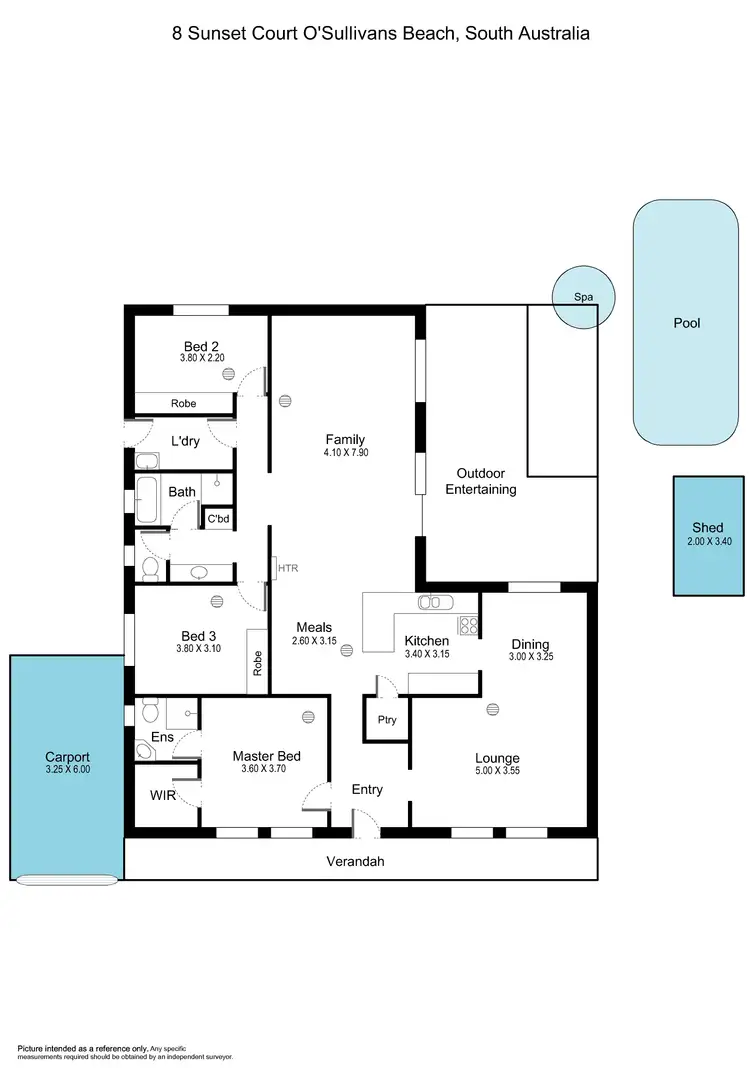 Floorplan of Homely house listing, 8 Sunset Court, O'sullivan Beach SA 5166