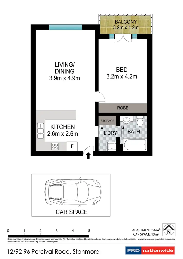 Floorplan of Homely apartment listing, 12/92-96 Percival Road, Stanmore NSW 2048