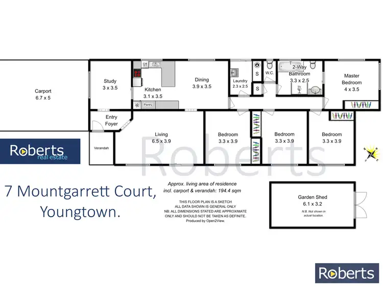 Floorplan of Homely house listing, 7 Mountgarrett Court, Youngtown TAS 7249