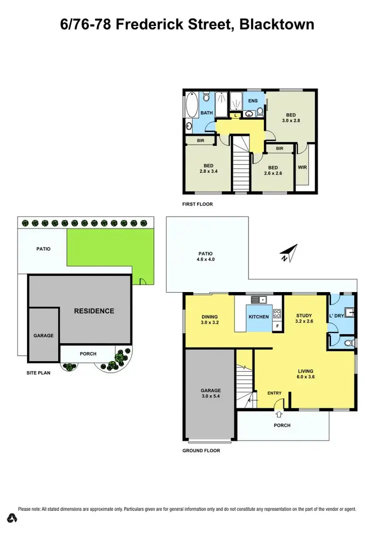 Floorplan of Homely townhouse listing, 6/76-78 Frederick Street, Blacktown NSW 2148