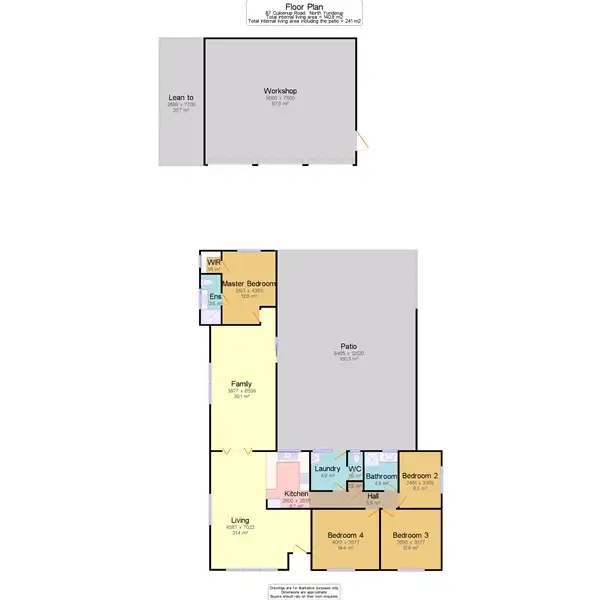 Floorplan of Homely house listing, 87 Culeenup Rd, North Yunderup WA 6208