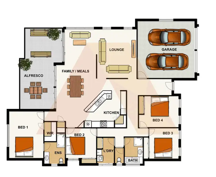 Floorplan of Homely house listing, 4 Vaucluse Place, Parkinson QLD 4115