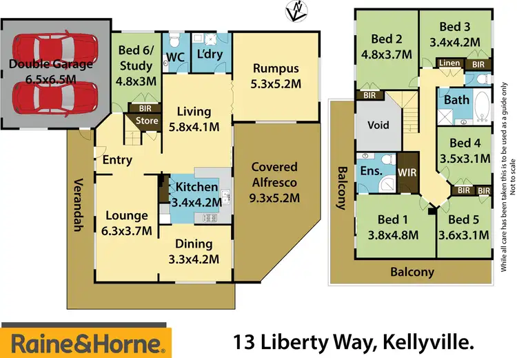 Floorplan of Homely house listing, 13 Liberty Way, Kellyville NSW 2155