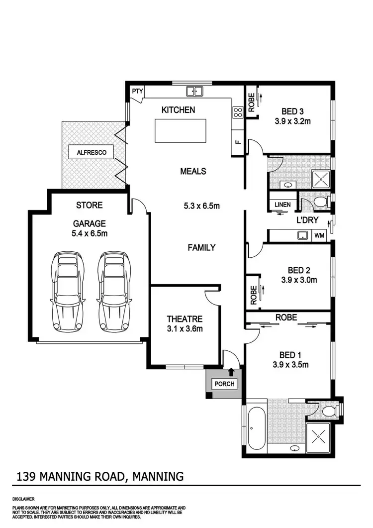 Floorplan of Homely house listing, 2/139 Manning Road, Manning WA 6152