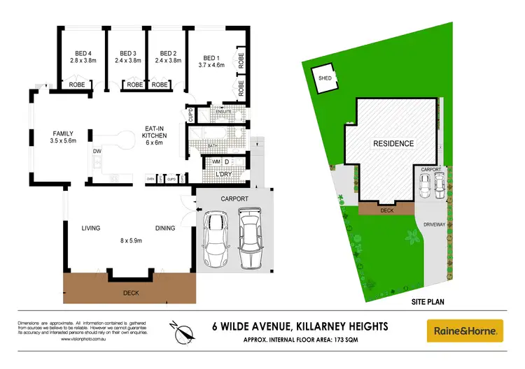 Floorplan of Homely house listing, 6 Wilde Avenue, Killarney Heights NSW 2087