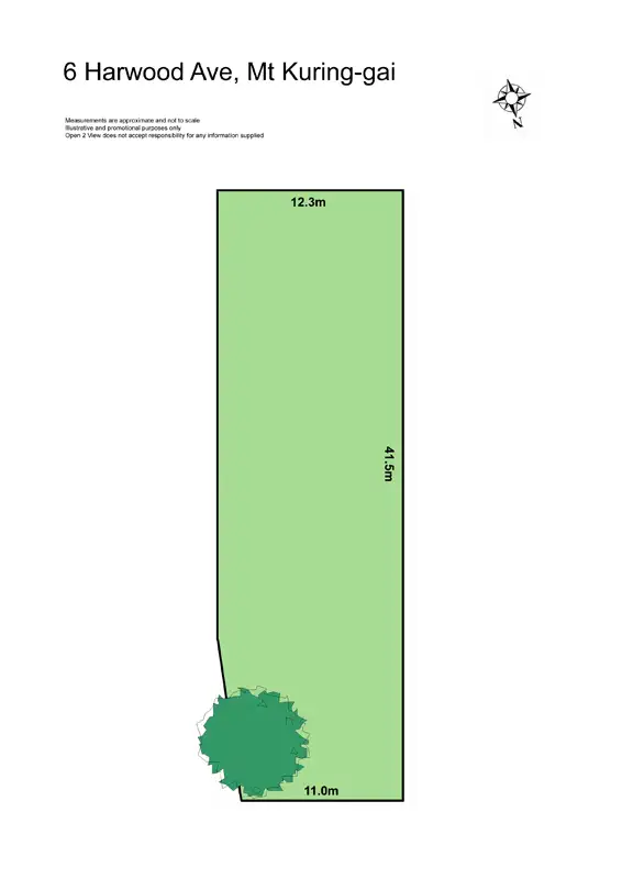 Floorplan of Homely land listing, 6 Harwood Avenue, Mount Kuring-gai NSW 2080