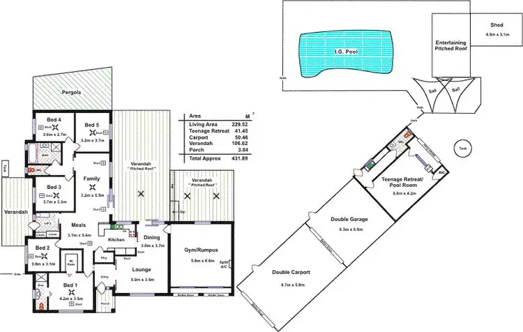 Floorplan of Homely house listing, 2 Narang Court, Gulfview Heights SA 5096