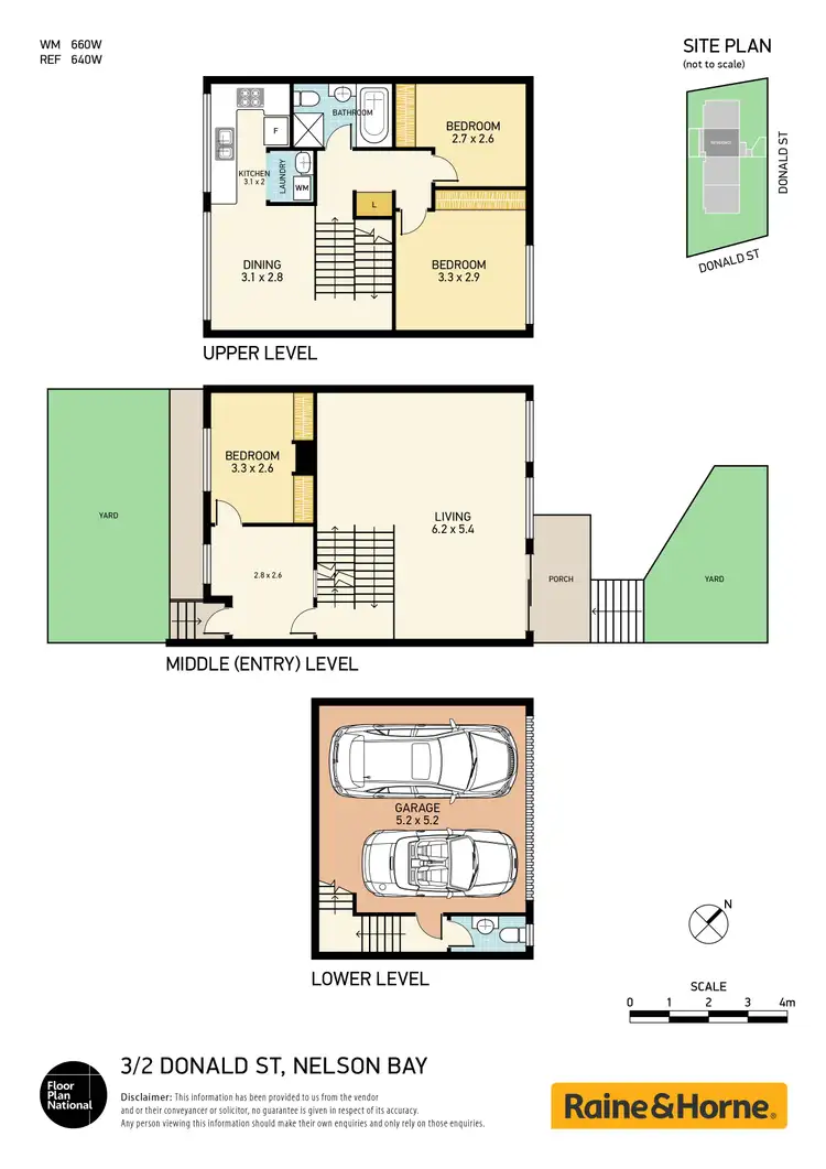 Floorplan of Homely townhouse listing, 3@ 2 Donald Street, Nelson Bay NSW 2315