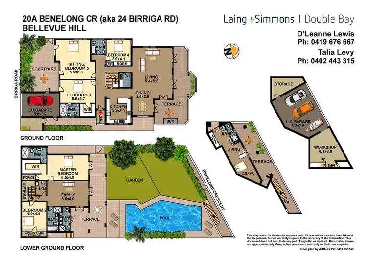 Floorplan of Homely house listing, 20A Benelong Crescent (Enter Via 24 Birriga Road), Bellevue Hill NSW 2023
