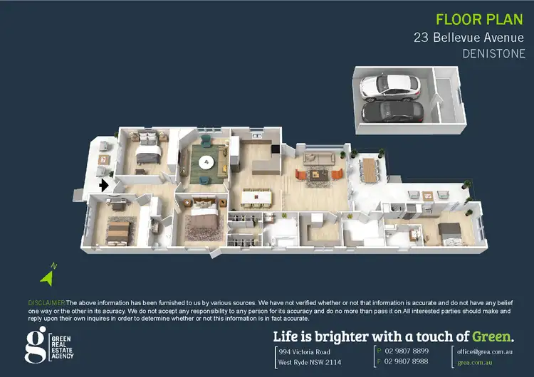 Floorplan of Homely house listing, 23 Bellevue Avenue, Denistone NSW 2114