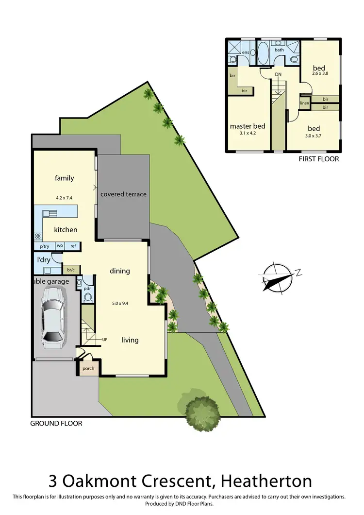 Floorplan of Homely house listing, 3 Oakmont Crescent, Heatherton VIC 3202