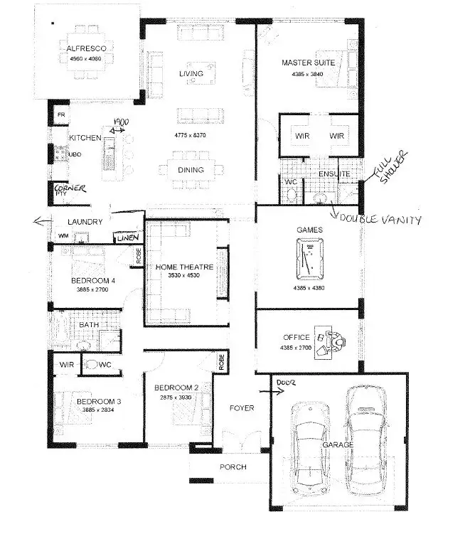 Floorplan of Homely house listing, 10 Fullman Turn, Baldivis WA 6171
