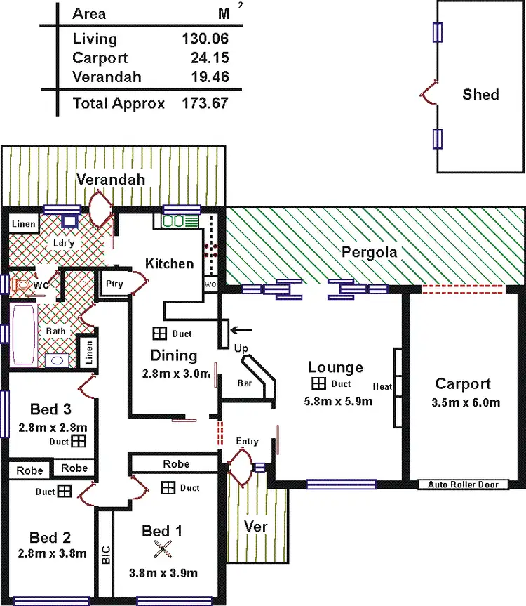 Floorplan of Homely house listing, 18 Theta Street, Salisbury SA 5108