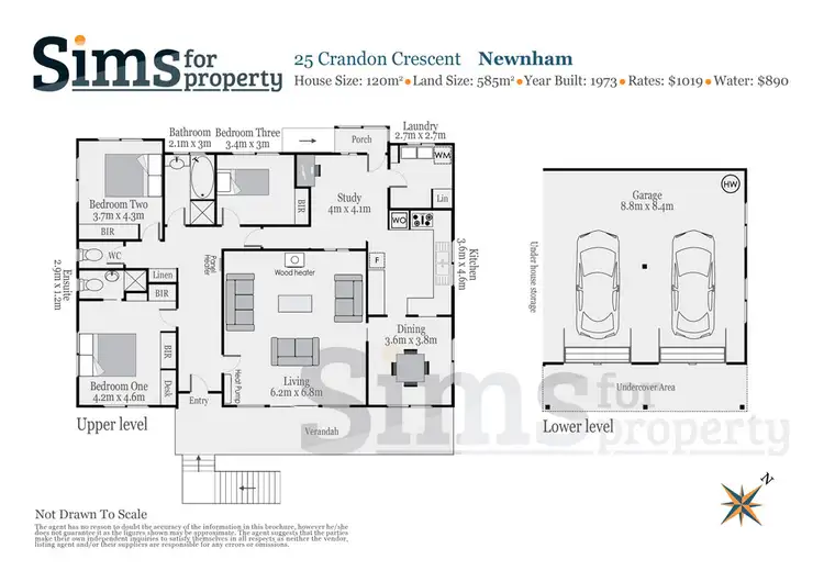 Floorplan of Homely house listing, 25 Crandon Crescent, Newnham TAS 7248