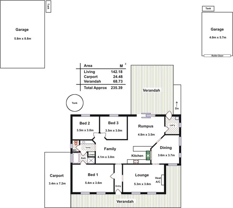 Floorplan of Homely house listing, 6 David Randall Street, Williamstown SA 5351