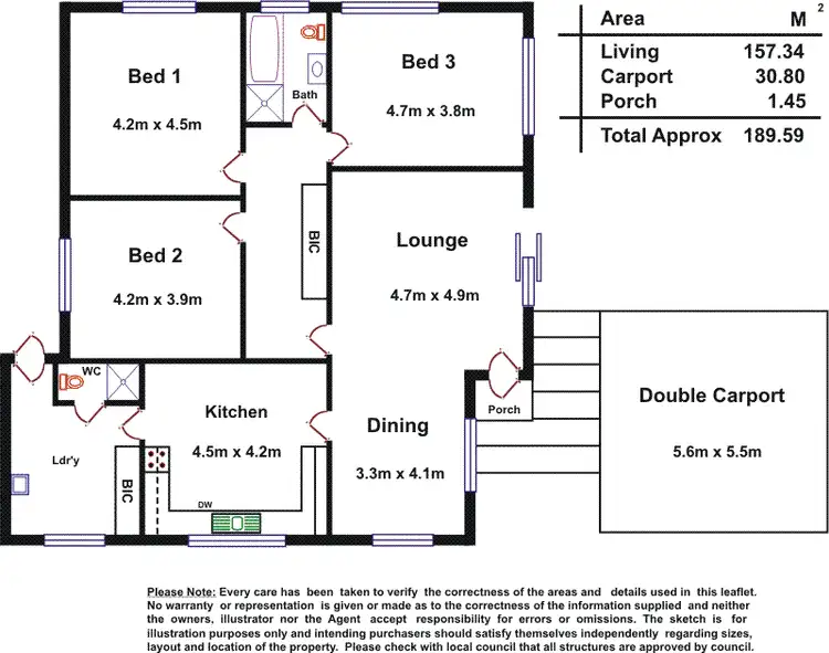 Floorplan of Homely house listing, 1 Fon Street, Linden Park SA 5065