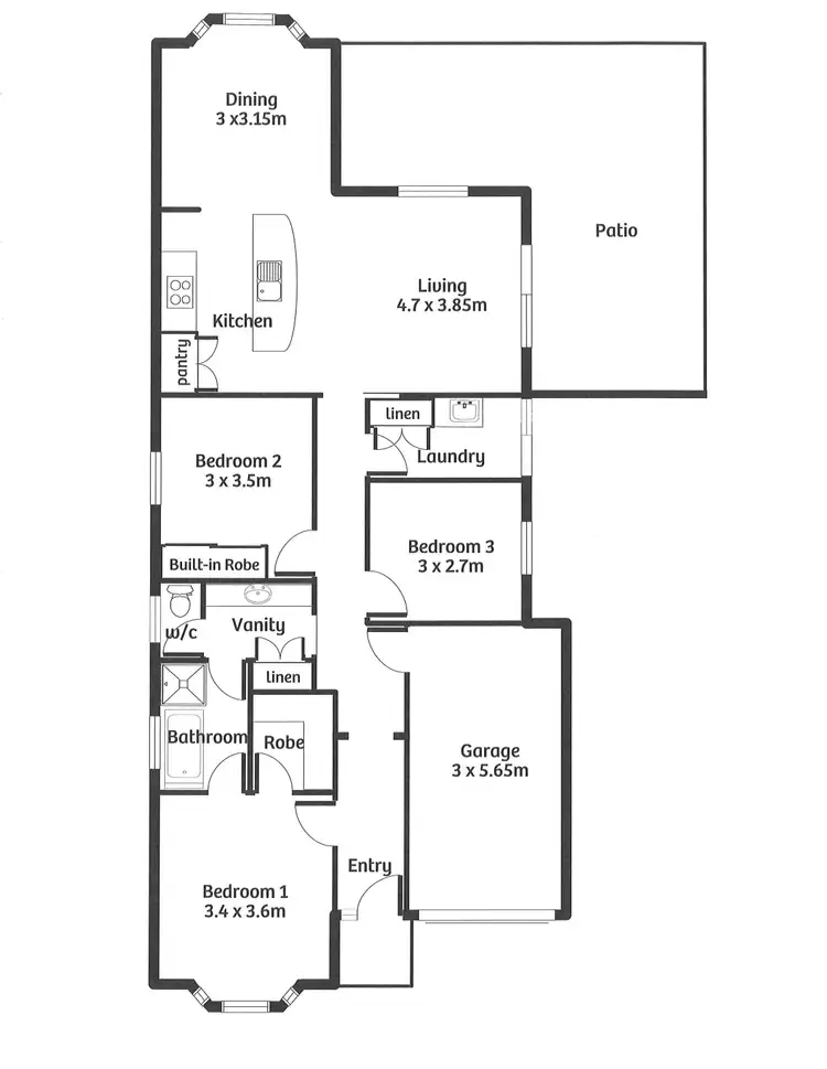 Floorplan of Homely house listing, 5 Sheoak Link, Murray Bridge SA 5253