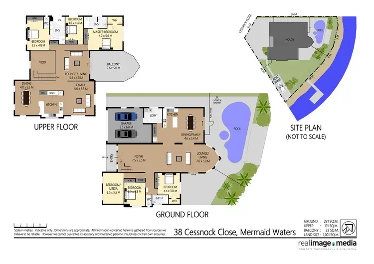 Floorplan of Homely house listing, 38 Cessnock Close, Mermaid Waters QLD 4218