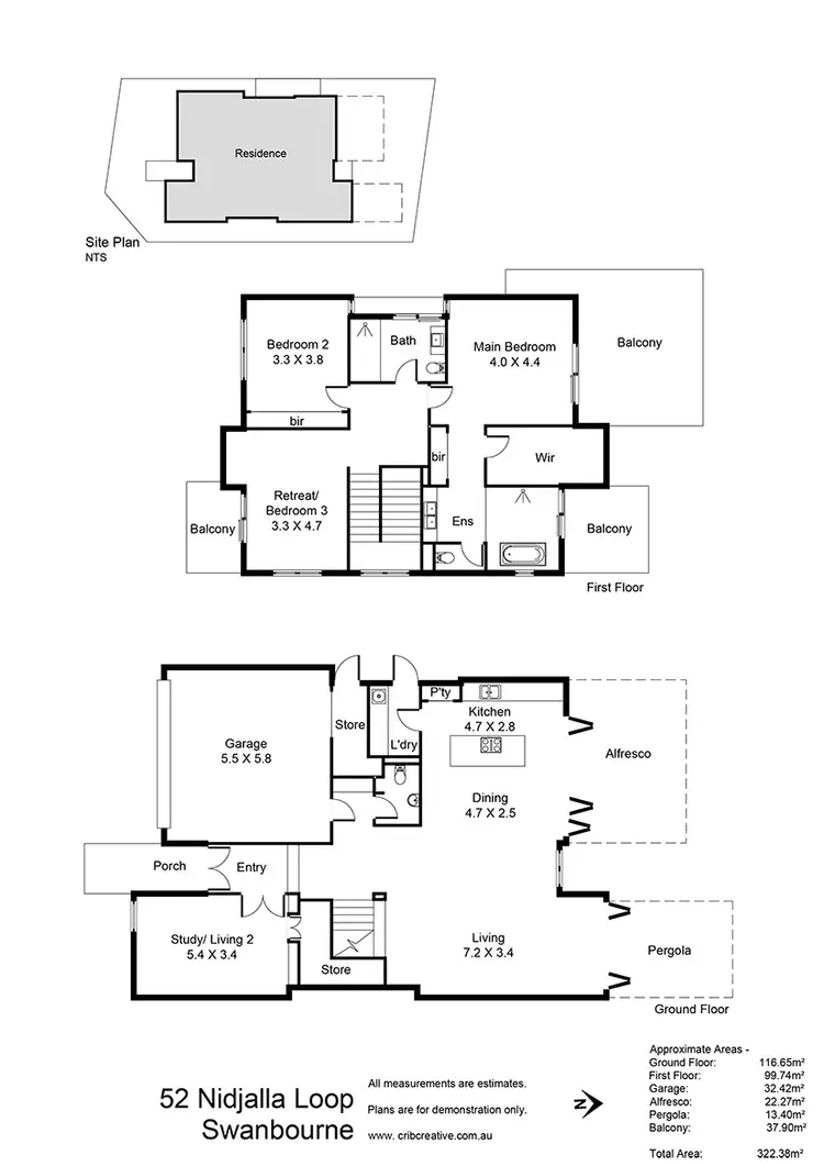Floorplan of Homely house listing, 52 Nidjalla Loop, Swanbourne WA 6010
