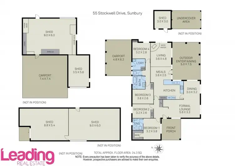 Floorplan of Homely house listing, 55 Stockwell Drive, Sunbury VIC 3429