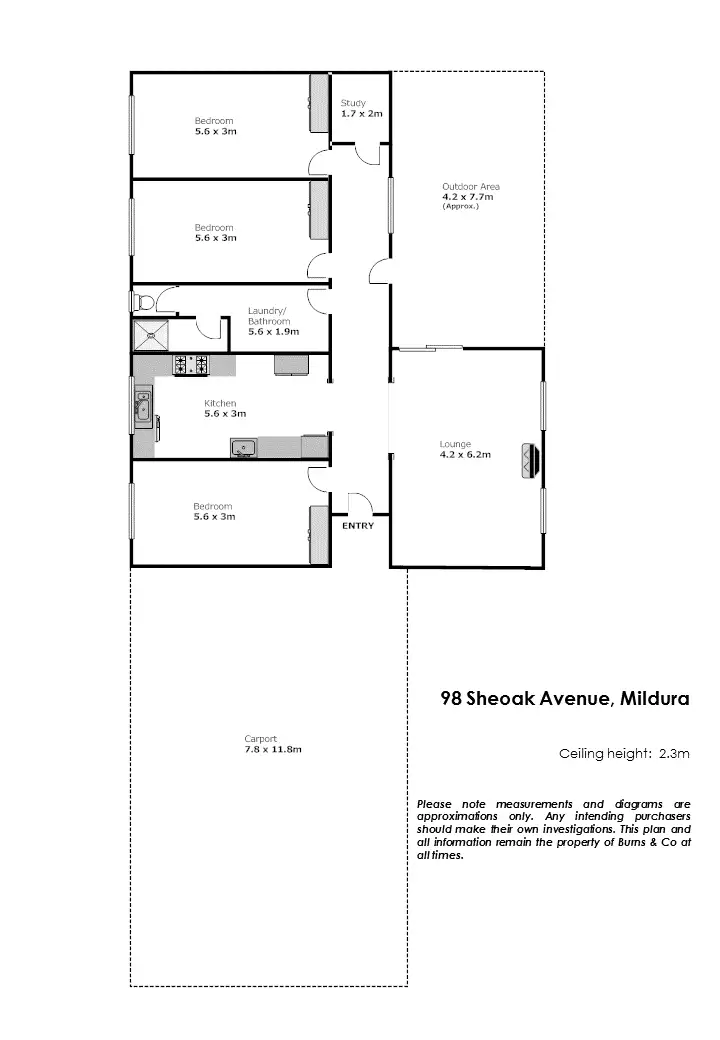Floorplan of Homely house listing, 98 Sheoak Avenue, Mildura VIC 3500