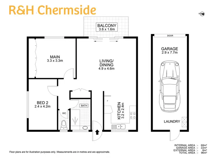 Floorplan of Homely unit listing, 3/10 Fifth Ave, Kedron QLD 4031