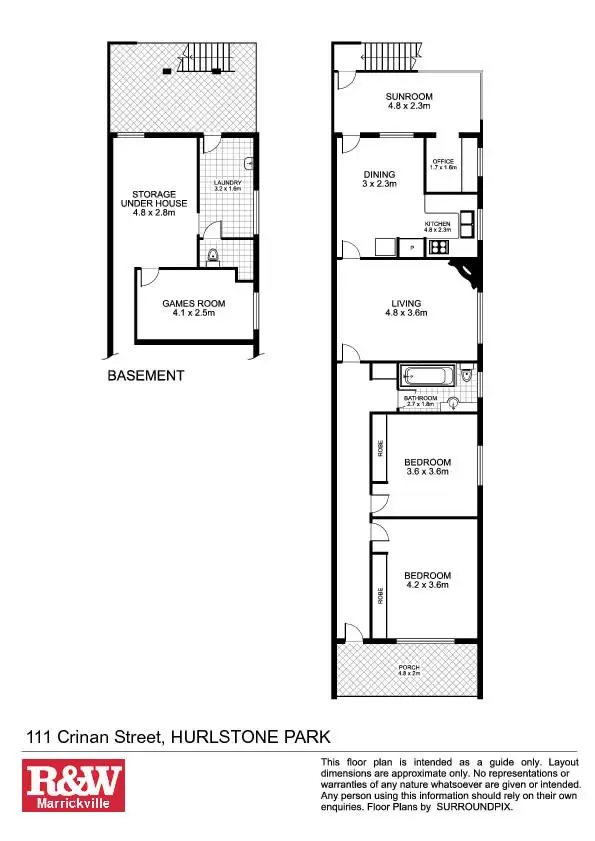 Floorplan of Homely house listing, 111 Crinan Street, Hurlstone Park NSW 2193