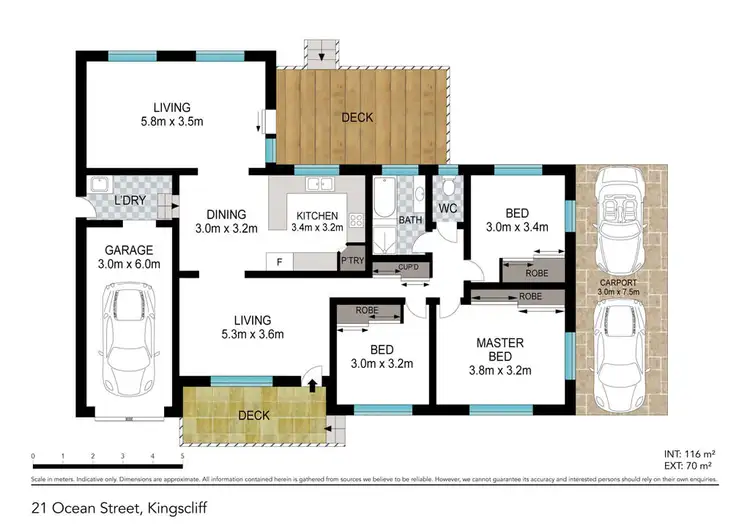 Floorplan of Homely house listing, 21 Ocean Street, Kingscliff NSW 2487