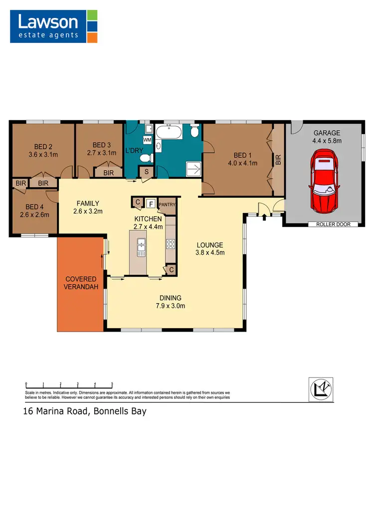 Floorplan of Homely house listing, 16 Marina Road, Bonnells Bay NSW 2264