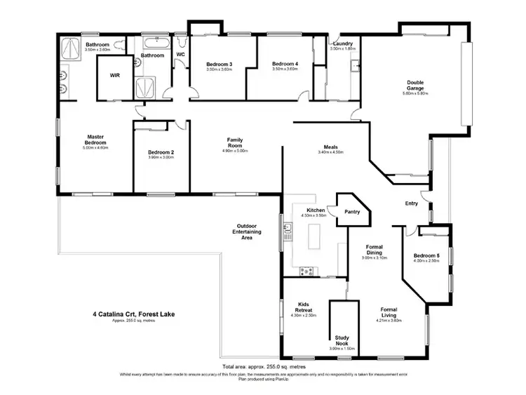 Floorplan of Homely house listing, 4 Catalina Cct, Forest Lake QLD 4078