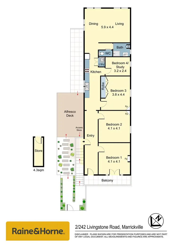 Floorplan of Homely house listing, 2/242 Livingstone Road, Marrickville NSW 2204