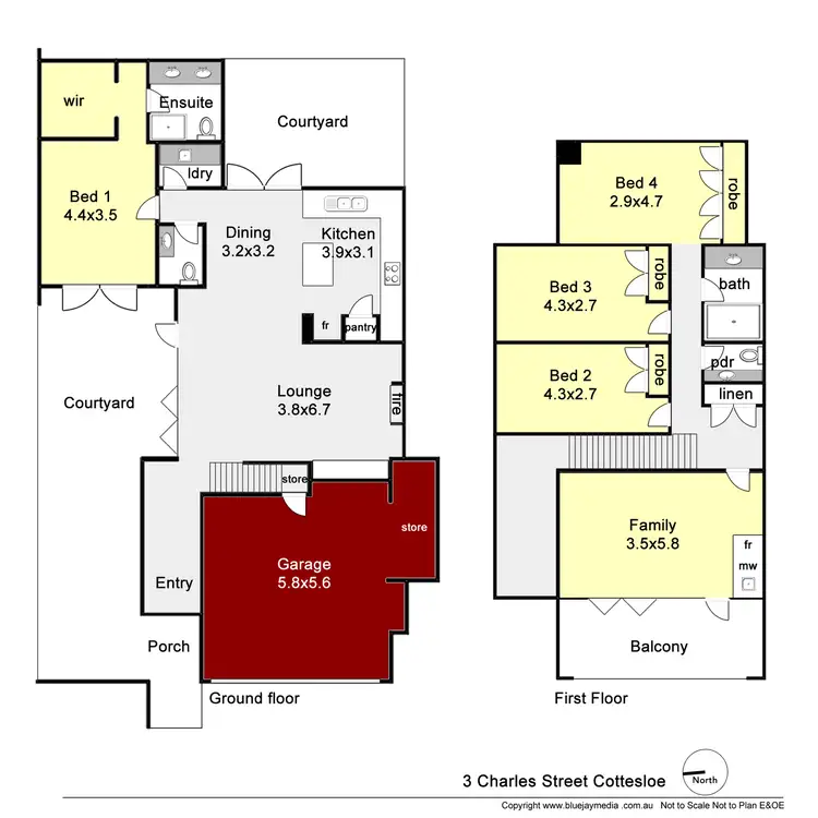 Floorplan of Homely house listing, 3 Charles Street, Cottesloe WA 6011