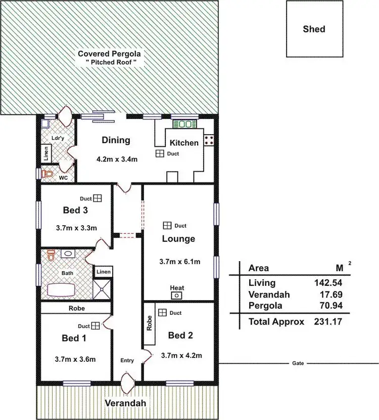 Floorplan of Homely house listing, 35 Jedna Close, Craigmore SA 5114
