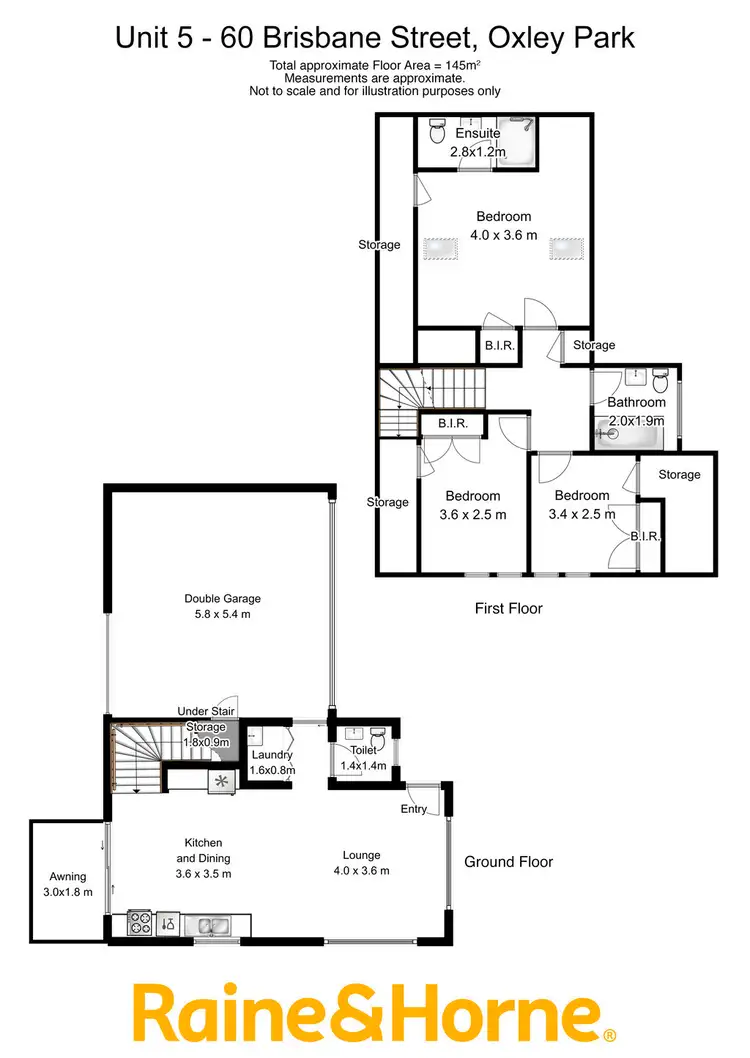 Floorplan of Homely townhouse listing, 5/60 BRISBANE STREET, Oxley Park NSW 2760