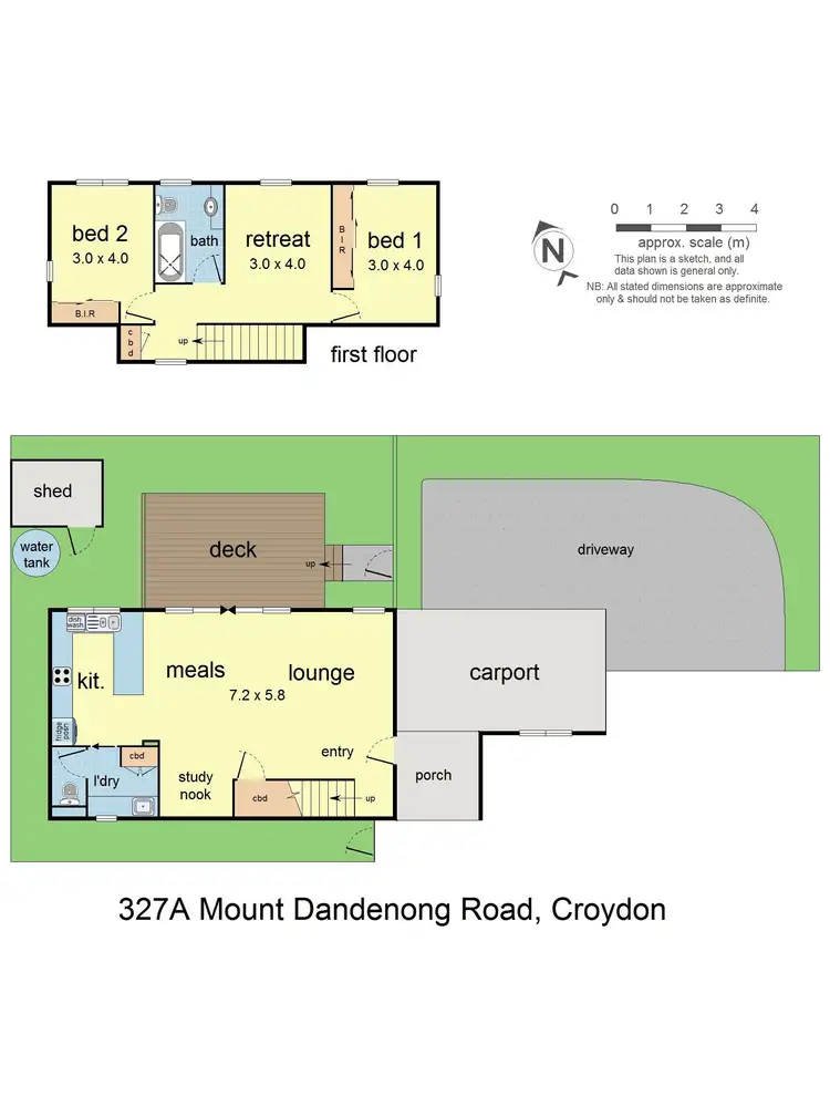 Floorplan of Homely house listing, 327A Mt Dandenong Road, Croydon VIC 3136
