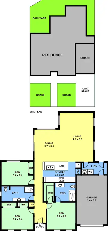 Floorplan of Homely house listing, 2 Roslyn Street, Strathmore VIC 3041
