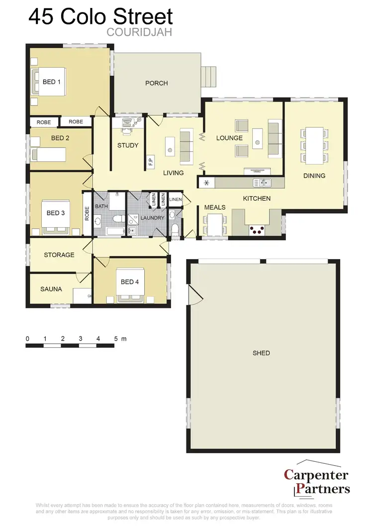 Floorplan of Homely rural property listing, 45 Colo St, Couridjah NSW 2571