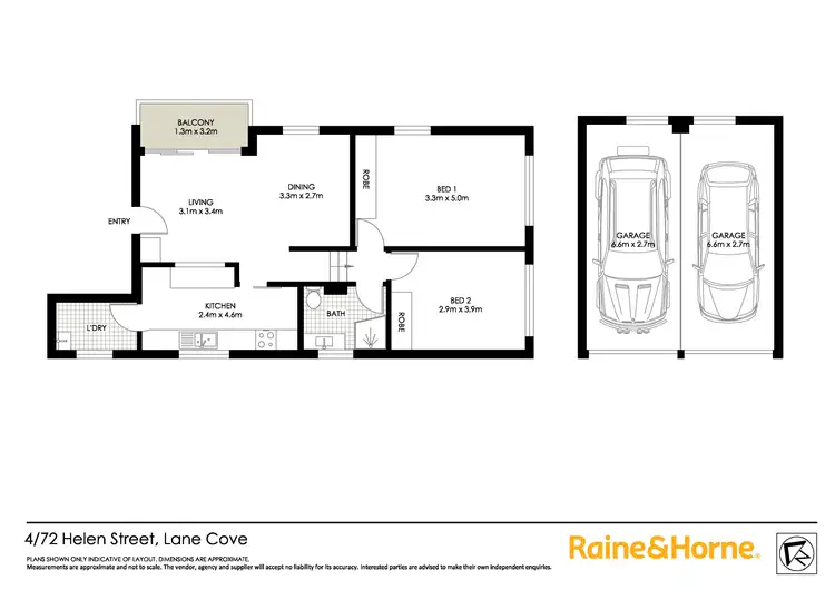 Floorplan of Homely apartment listing, 4/72 Helen Street, Lane Cove NSW 2066