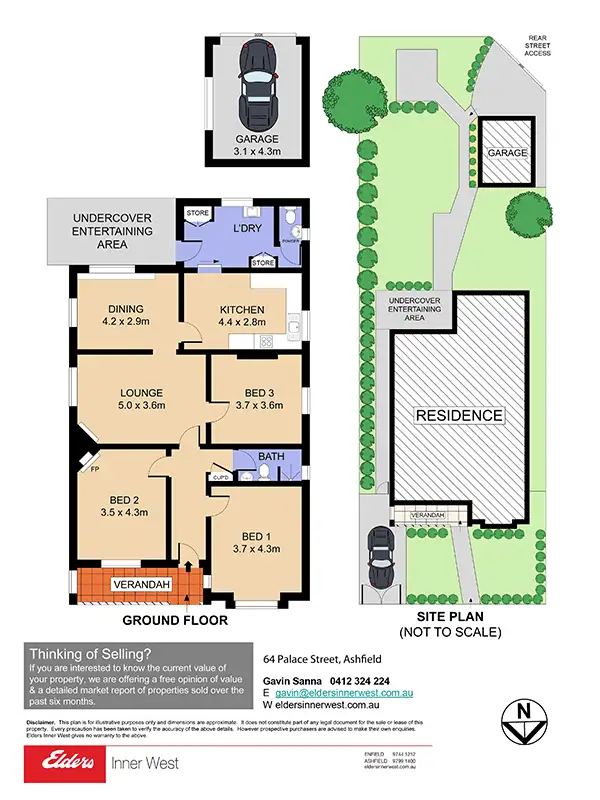 Floorplan of Homely house listing, 64 Palace Street, Ashfield NSW 2131