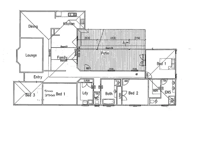 Floorplan of Homely house listing, 17 Powlett Street, Sunbury VIC 3429