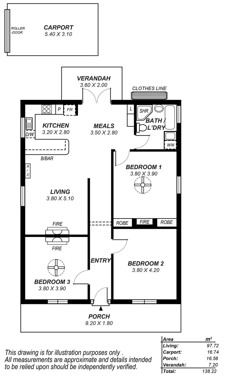 Floorplan of Homely house listing, 55 Queen Street, Alberton SA 5014
