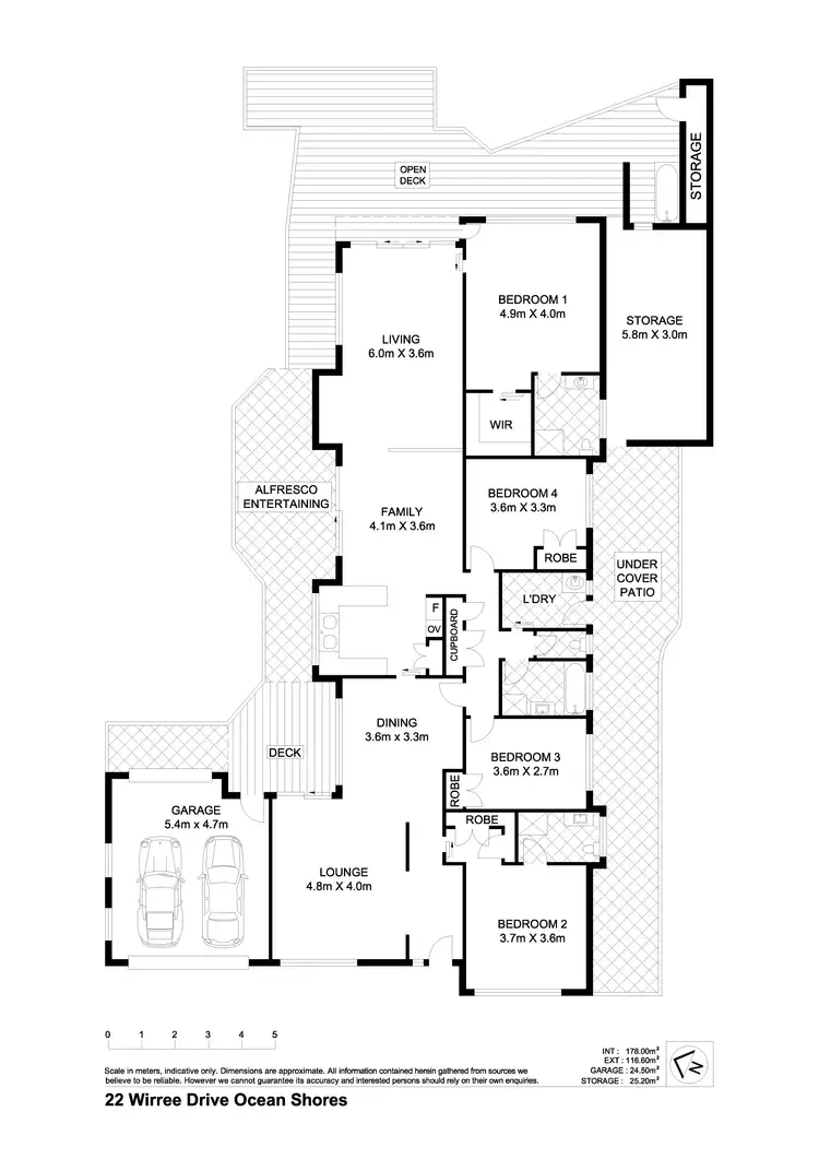 Floorplan of Homely house listing, 22 Wirree Drive, Ocean Shores NSW 2483