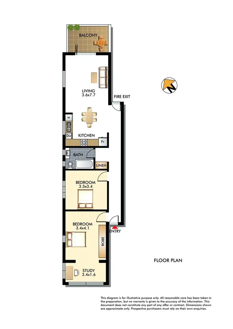 Floorplan of Homely apartment listing, 3/26 Latimer Road, Bellevue Hill NSW 2023