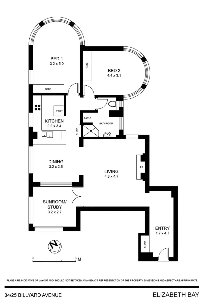 Floorplan of Homely apartment listing, 34/25 Billyard Avenue, Elizabeth Bay NSW 2011