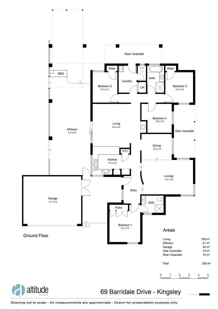 Floorplan of Homely house listing, 69 Barridale Drive, Kingsley WA 6026